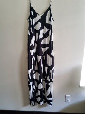 Black and White Women's Summer Maxi